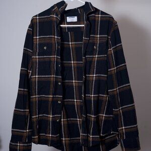 Black and Gold Old Navy Flannel